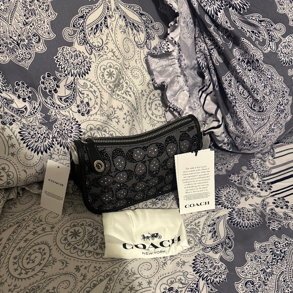Coach Black Crystal Swinger